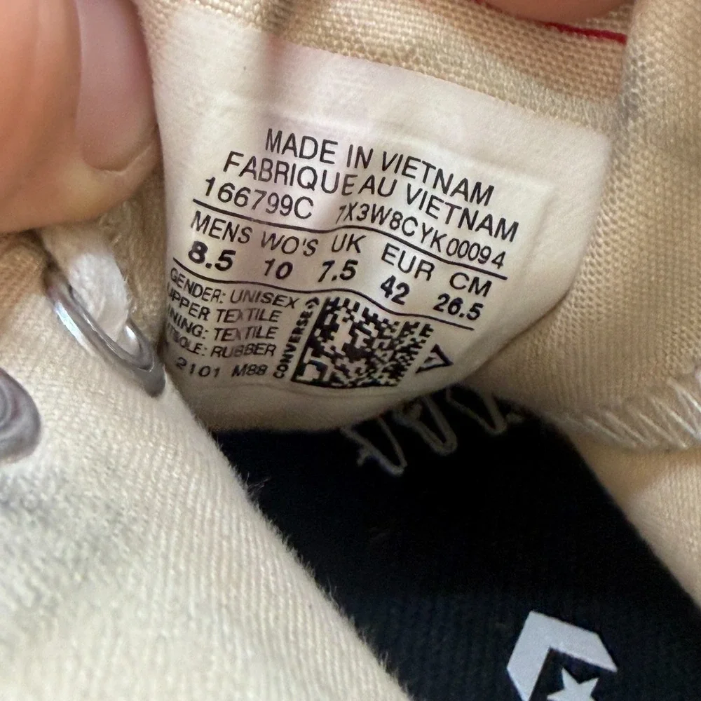Size 8.5M/10W Converse‎ Run Star Hike Beige Unisex High Top Sneakers 166799C
